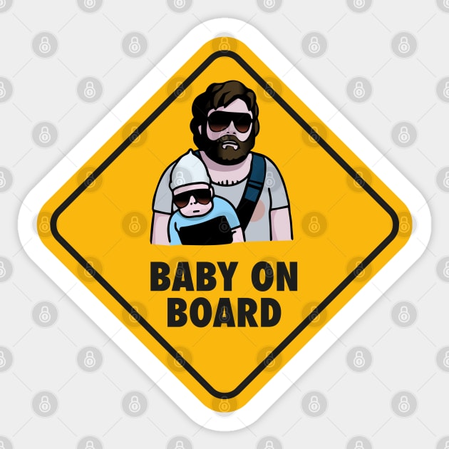 Hangover adventure: Allan and the Baby Carlos! Sticker by Chill Studio